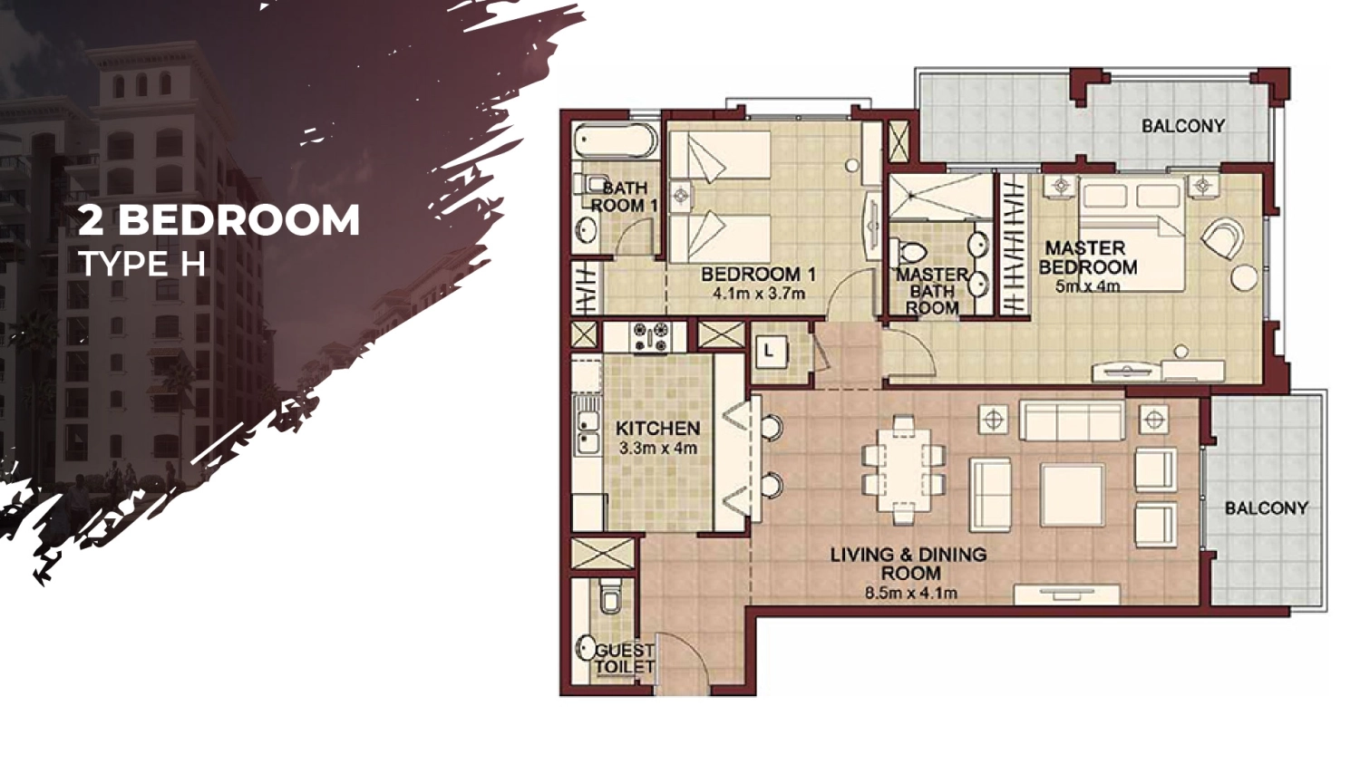 2 BR - Type C